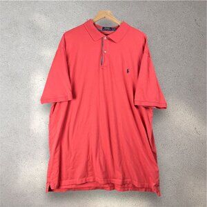 Polo Ralph Lauren 2XLT Coral Polo Shirt Men’s Short Sleeve Classic Fit Cotton